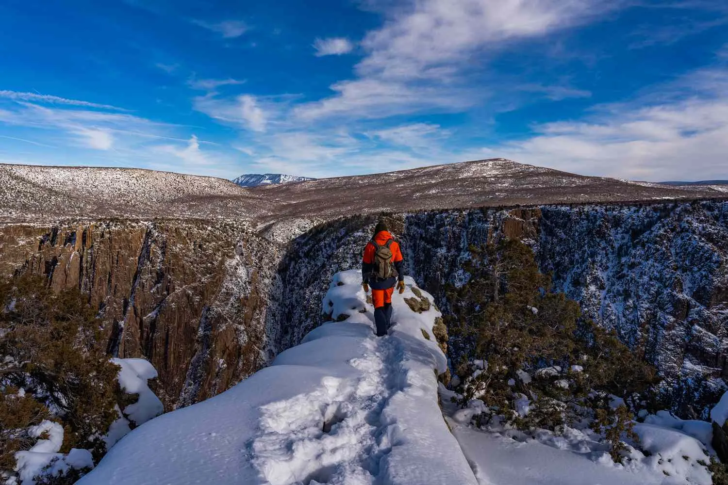 Black Canyon of the Gunnison winter snow skiing and winter activities