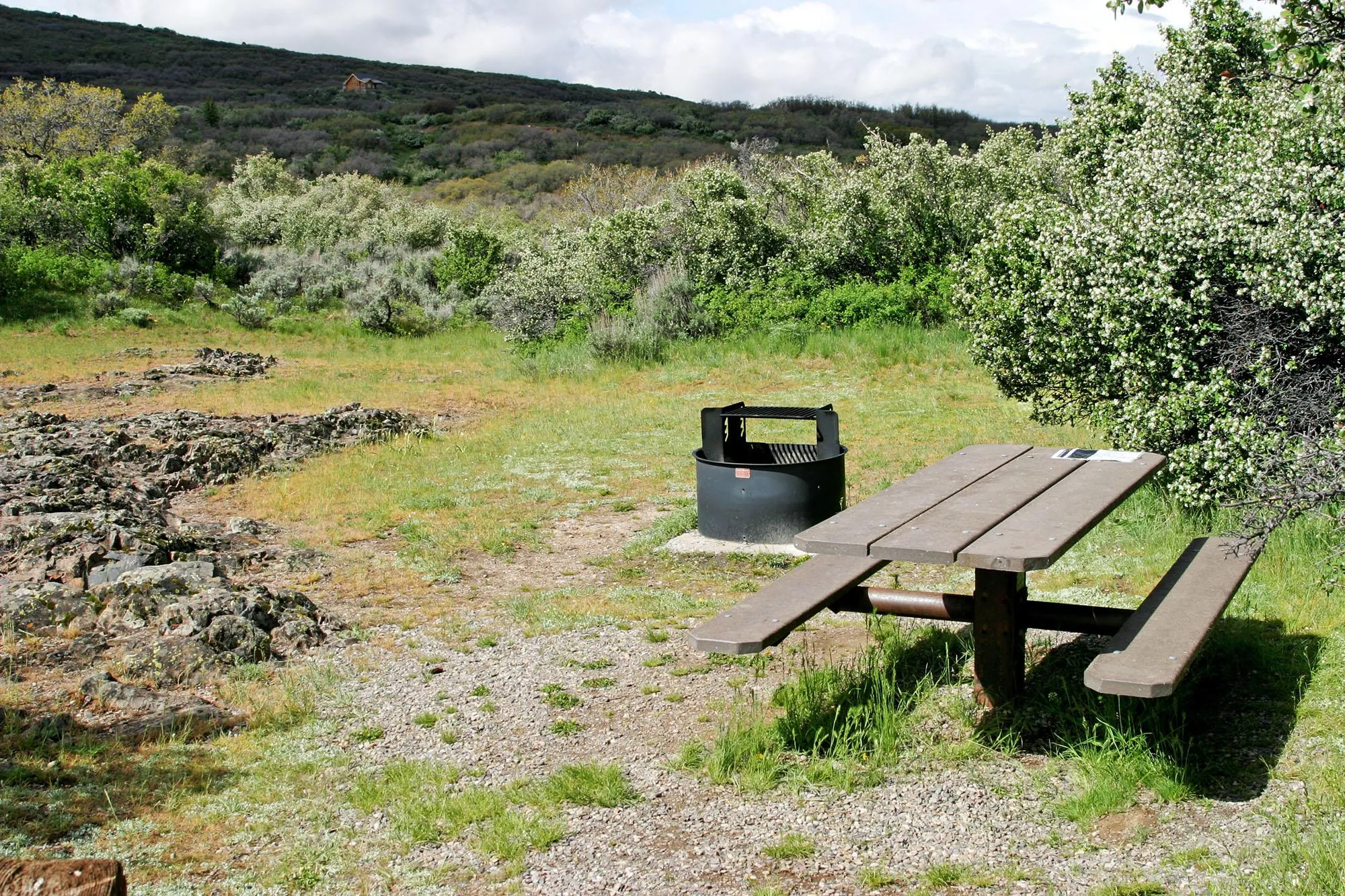 South Rim Campground at Black Canyon of the Gunnison National Park showing camping sites and facilities