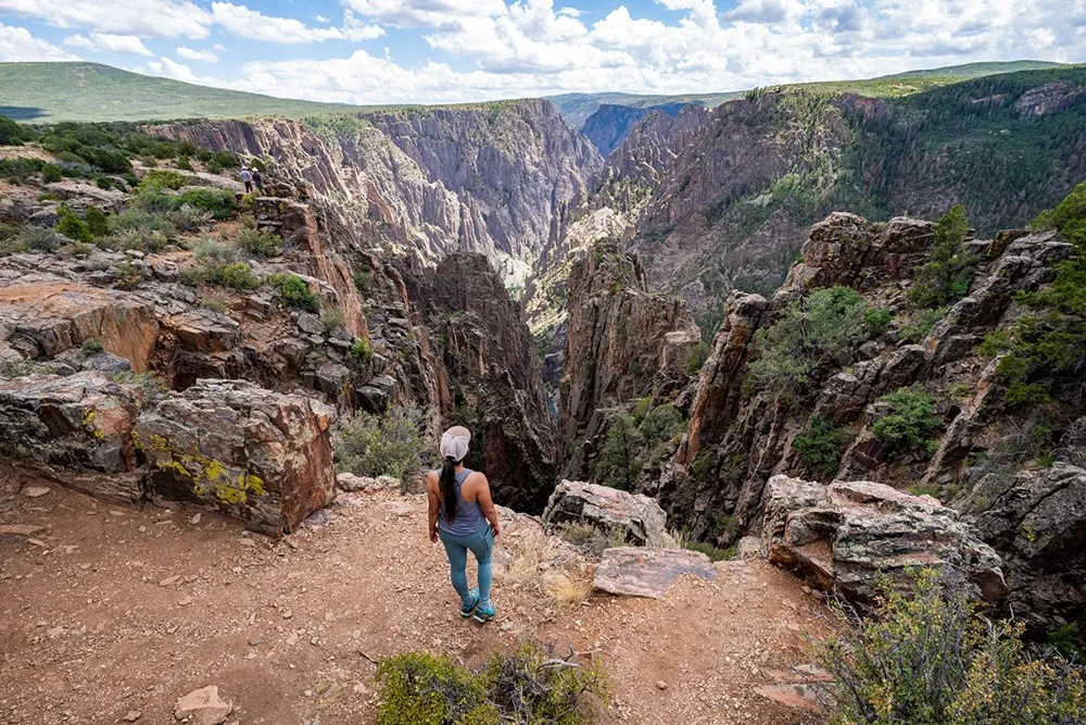 North Rim scenic road Black Canyon of the Gunnison