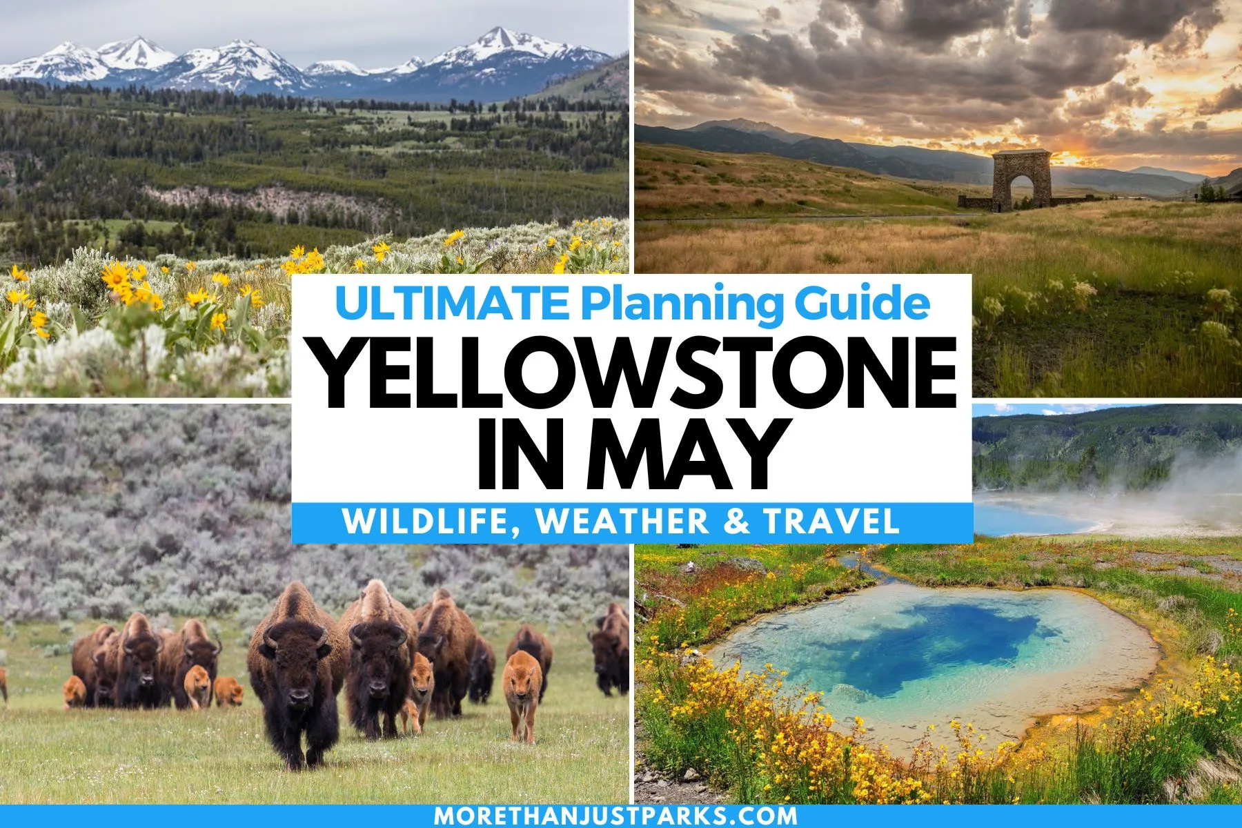Yellowstone National Park visitors properly dressed for variable weather conditions
