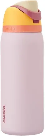 Owala FreeSip insulated water bottle with dual drinking options and colorful design