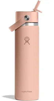 Hydro Flask wide mouth stainless steel water bottle with flex chug cap